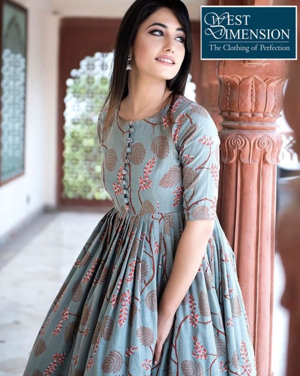 Pure Muslin with Digital print 1049
