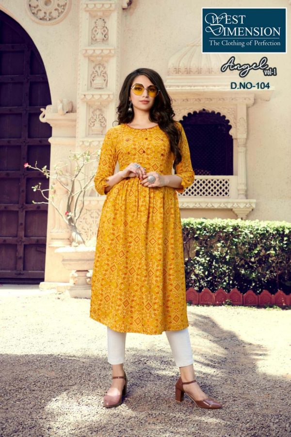 Women Kurti Glass Work 899