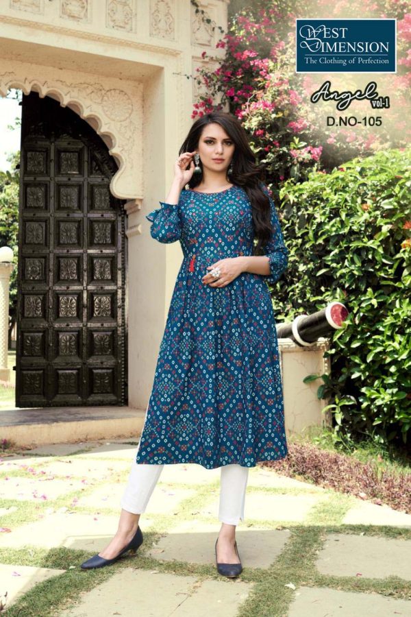 Women Kurti Glass Work 899