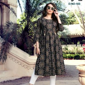 Women Kurti Glass Work 899