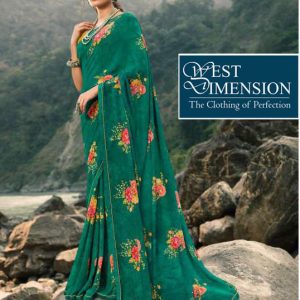 Printed Georgette Saree