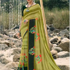 Printed Georgette Saree