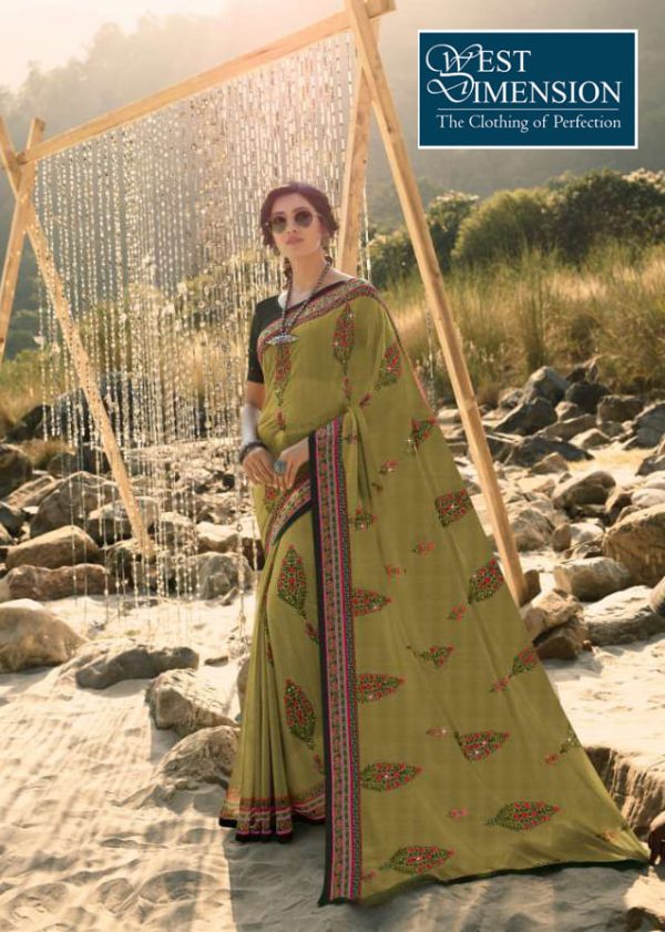 Printed Georgette Saree