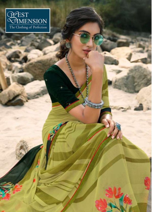 Printed Georgette Saree