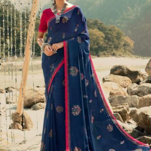 Printed Georgette Saree