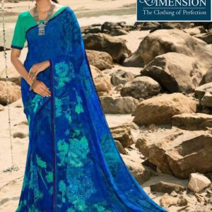 Printed Georgette Saree
