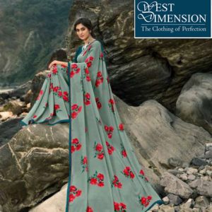 Printed Georgette Saree