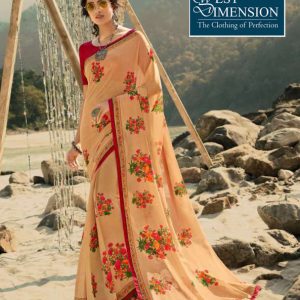 Printed Georgette Saree