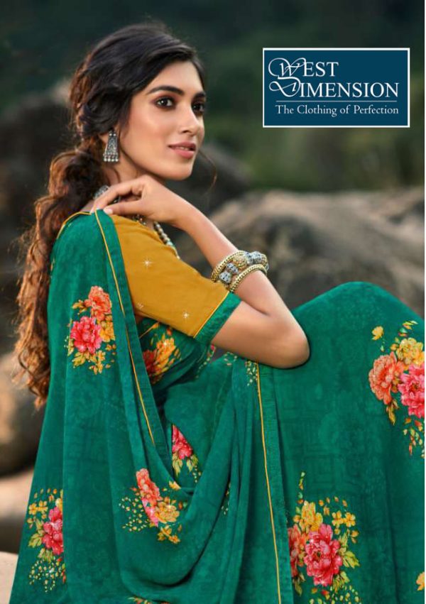 Printed Georgette Saree