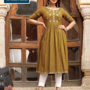 Fancy Rayon with Sequence Lining Embroidery Work and Print Border
